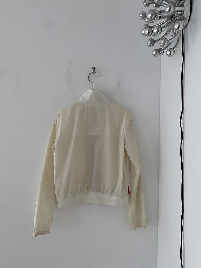 90's "PRADA" nylon zip up collar Jacket 복제