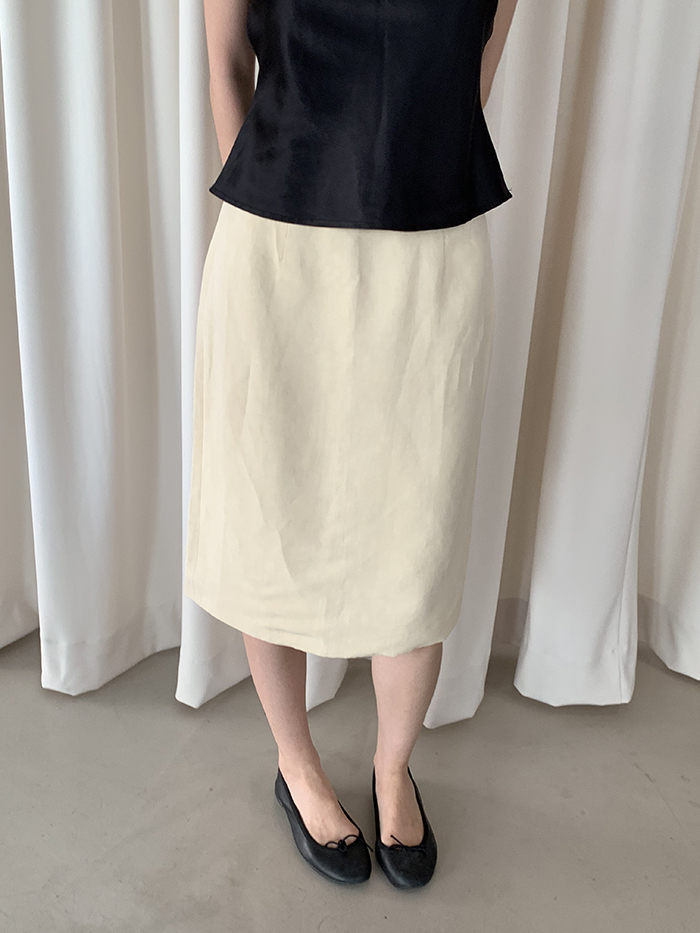 00's "Giorgio Armani" Black Skirt 복제