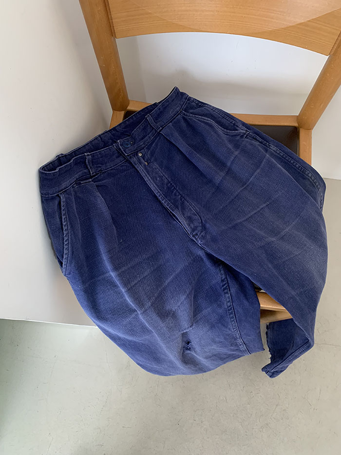 70's Vintage French Work Pants by Adolphe Lafont 복제