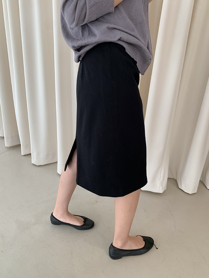 00's "Prada" black cotton Skirt
