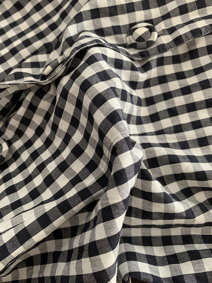 00's "Agnes B" Check Shirt