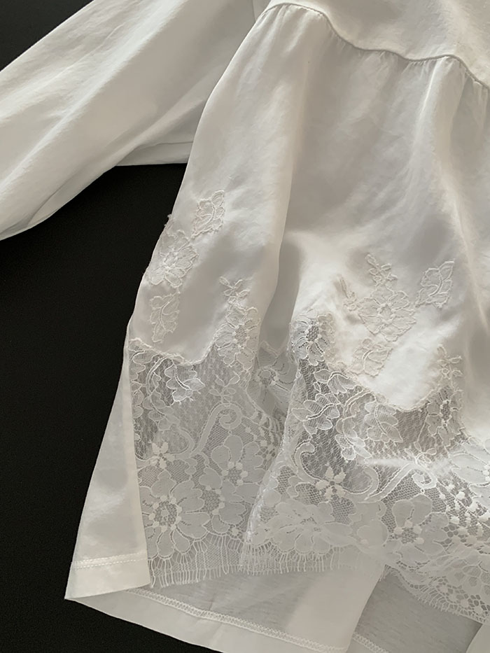 2011's "PRADA" Cotton Blouse Top 복제 복제 복제