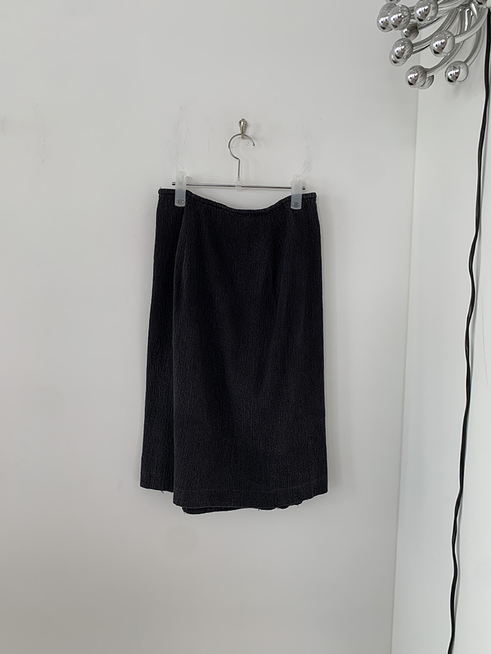 00's "Dries Van Noten" silk see through skirt 복제