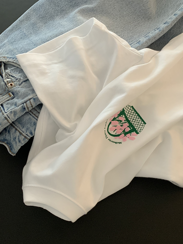 (new product) "Melbourne Flower Garden Show" T-shirt (White)