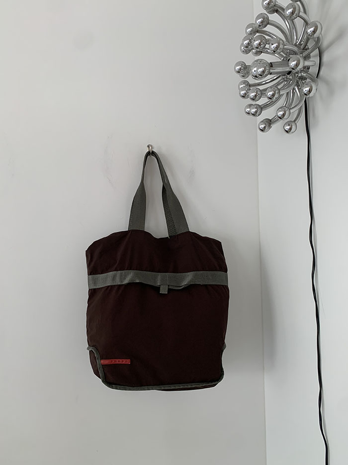 90's "PRADA Sport" Tote Bag (Rare Design) ๋ณต์ 
