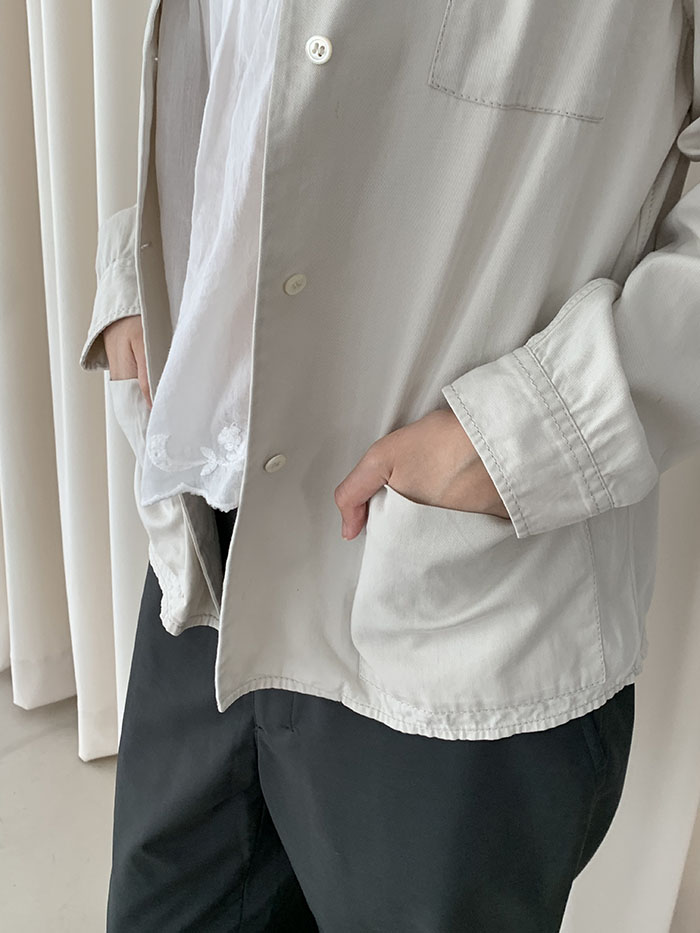 90's "PRADA" nylon zip up collar Jacket 복제