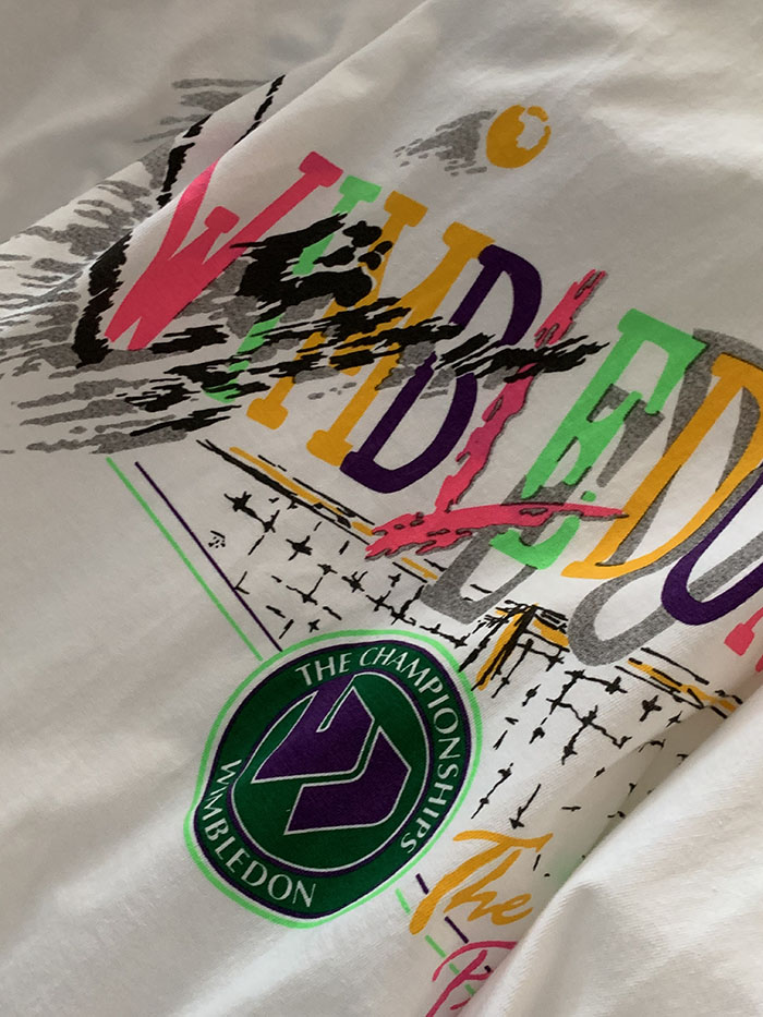 80's "Wimbledon" England 50/50 T-shirt (Archive) 복제
