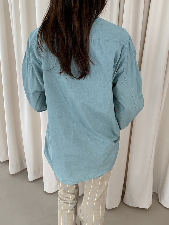 80's "WORK SHOP by Yohji Yamamoto" cotton pocket Shirt