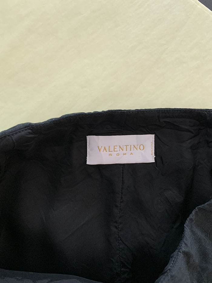 80's "Valentino" Leather Skirt 복제 복제
