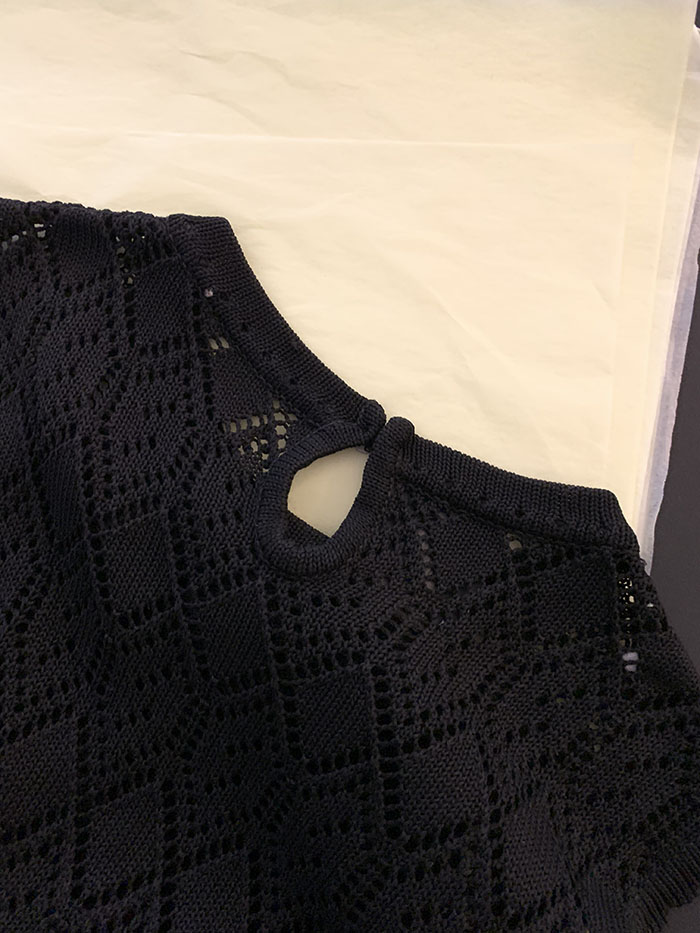 80's "Oliver by Valentino" Cotton Crochet Vest 복제