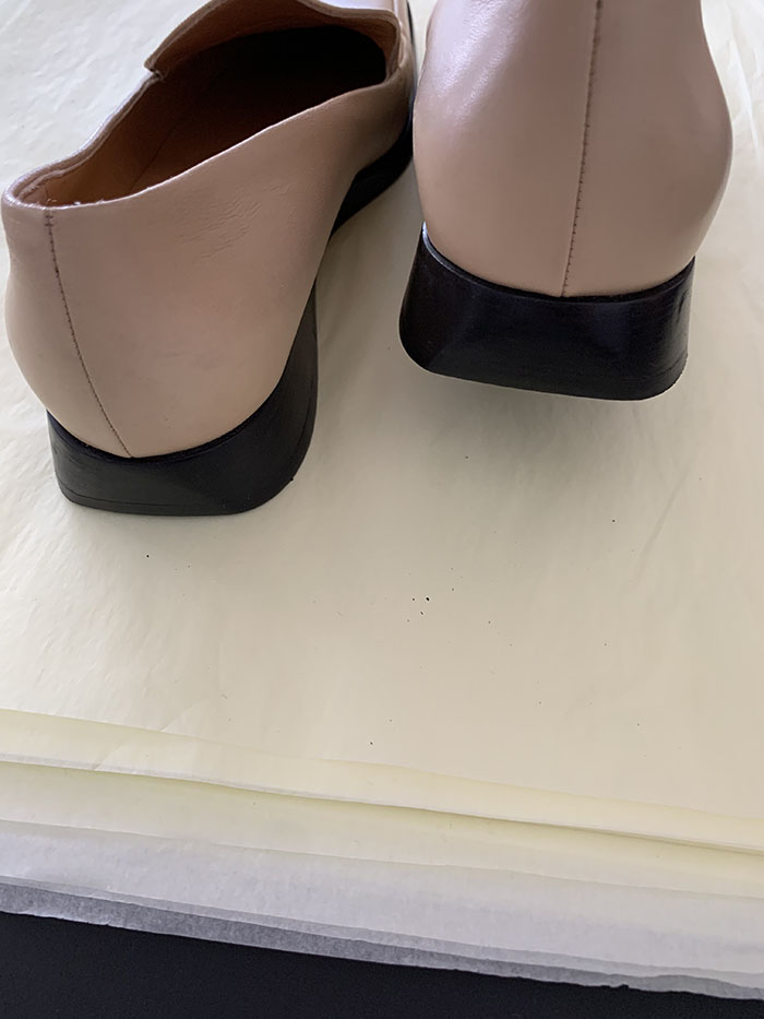 00s "Hermes" Logo Leather Shoes 복제 복제