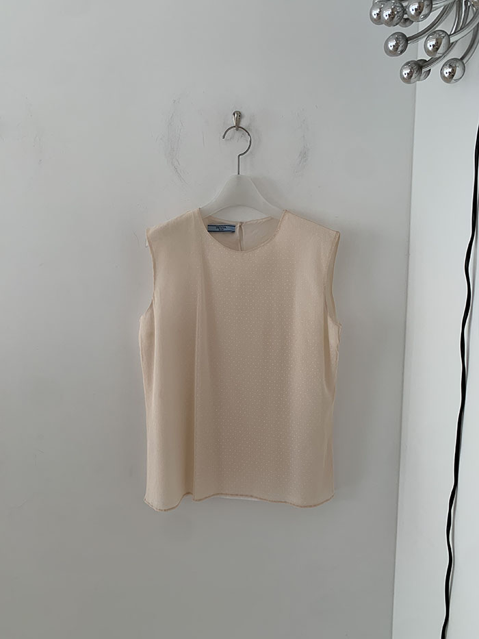 2011's "PRADA" Cotton Blouse Top 복제