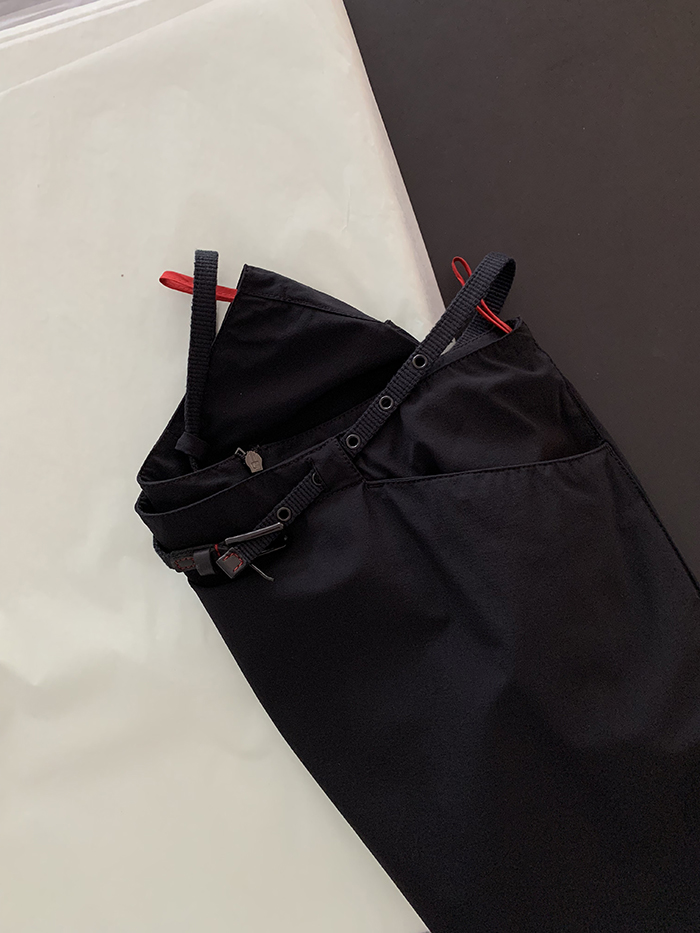 00's "PRADA" linen Skirt 복제