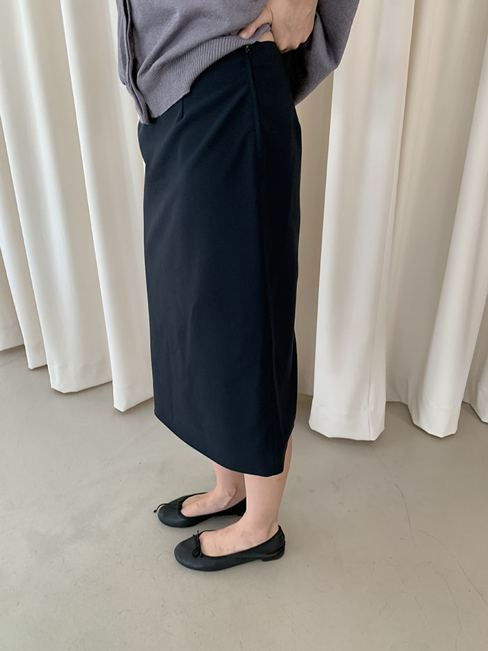 00's "Prada" black cotton Skirt 복제