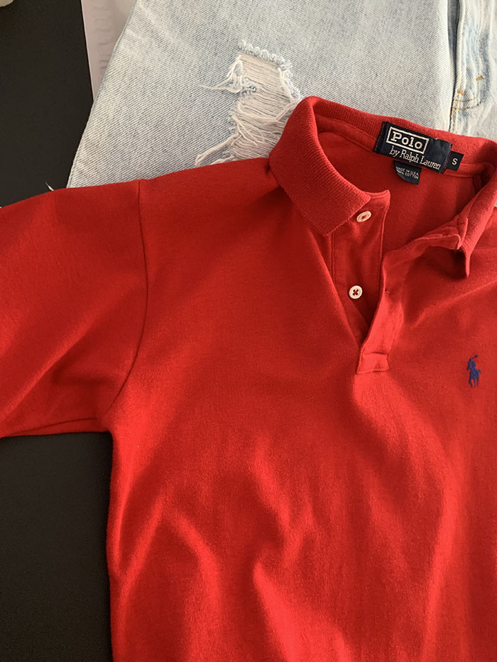 90's "Polo Ralph Lauren USA" Pique Shirt 복제 복제 복제 복제