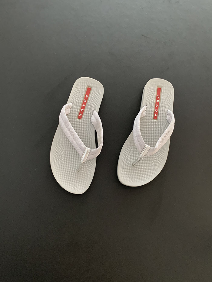 (Deadstock) 00's "PRADA" enamel sandal shoes 복제