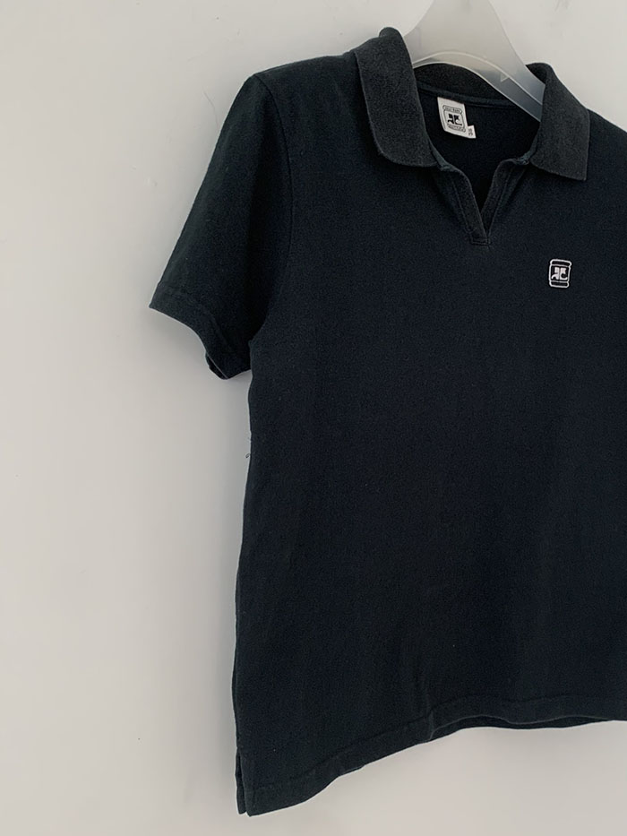 90's "Courreges" cotton Pique Knit 복제