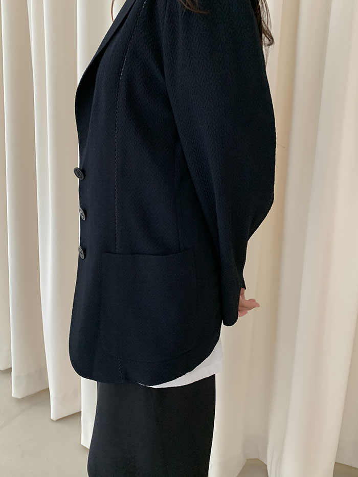 00's "Giorgio Armani" Three buttons Linen Jacket 복제
