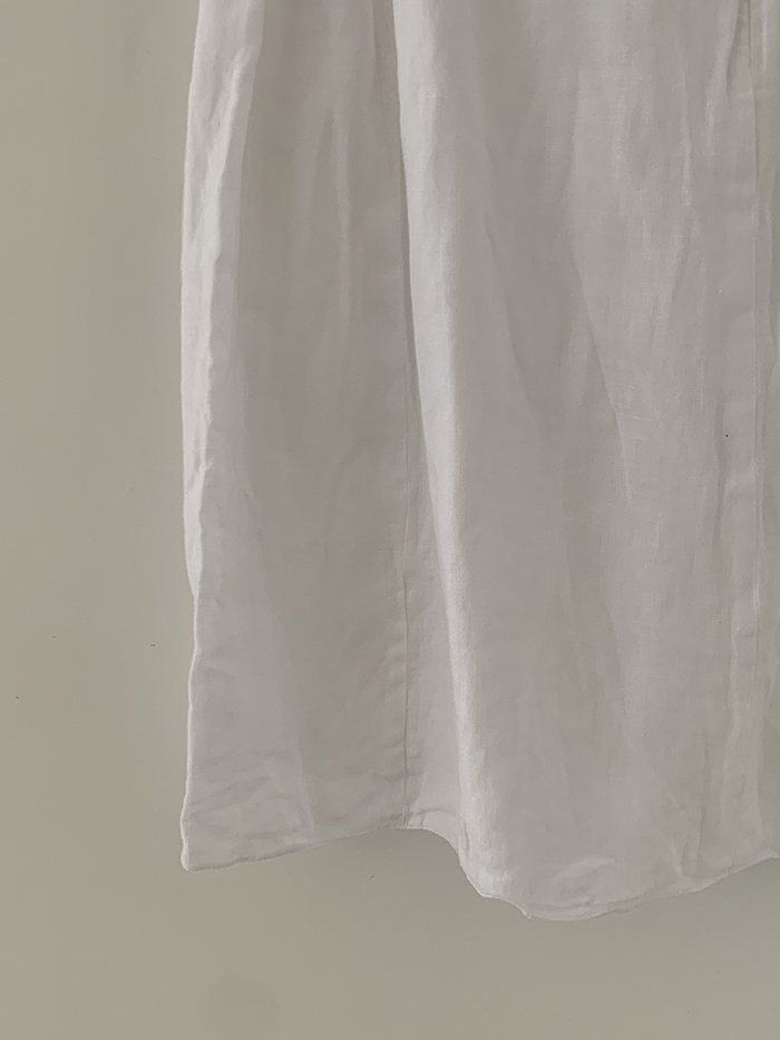 00's "Emporio Armani" linen white Dress