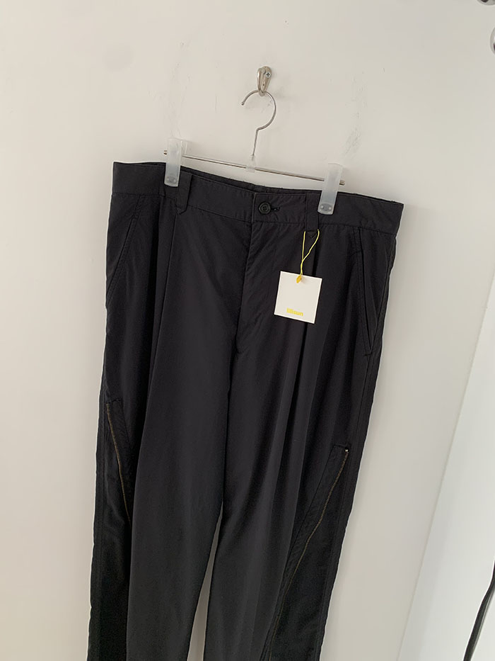 80's "ISSEY MIYAKE" side zip wide Pants (Archive)