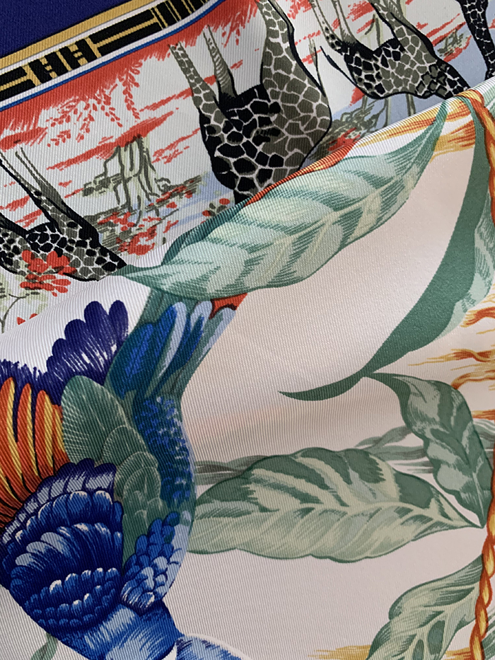 80's "Hermes Pourvu qu'on ait l'ivresse" Silk Scarf 복제