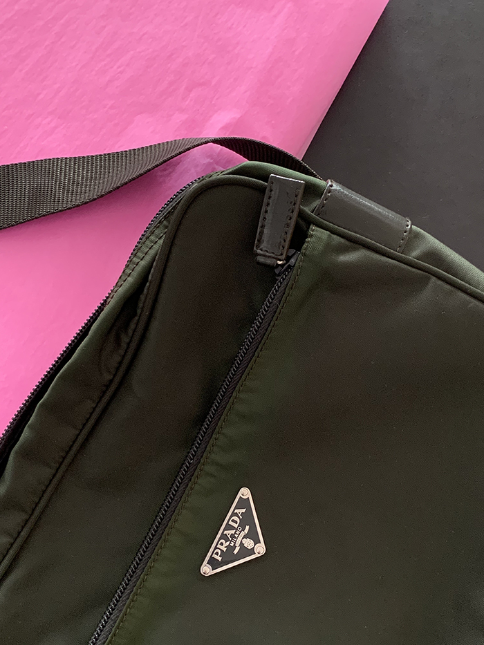 00's "PRADA" polyester Cross Bag