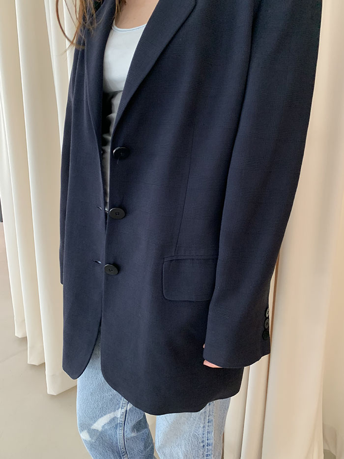 00's "Giorgio Armani" Three buttons Linen Jacket 복제