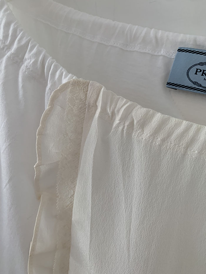 2011's "PRADA" Cotton Blouse Top 복제 복제