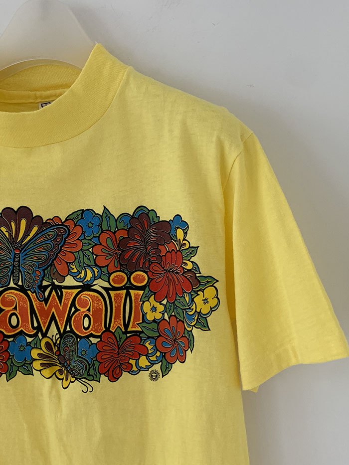 (Deadstock) 80's "Hawaii" USA T-shirt