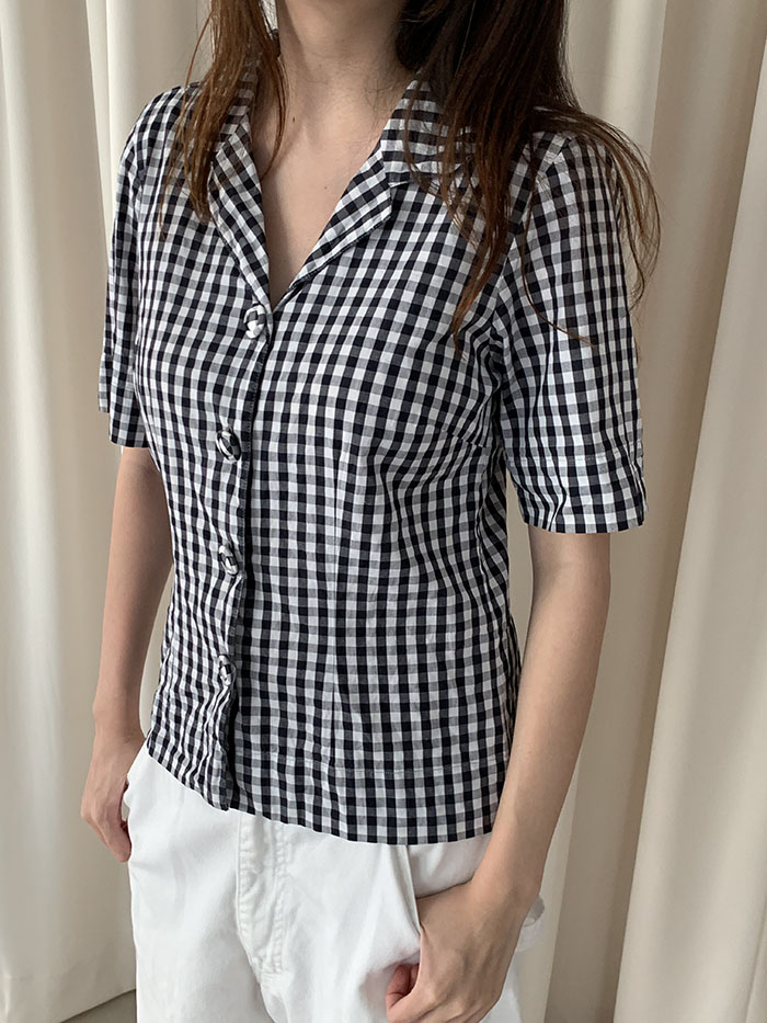 00's "Agnes B" Check Shirt