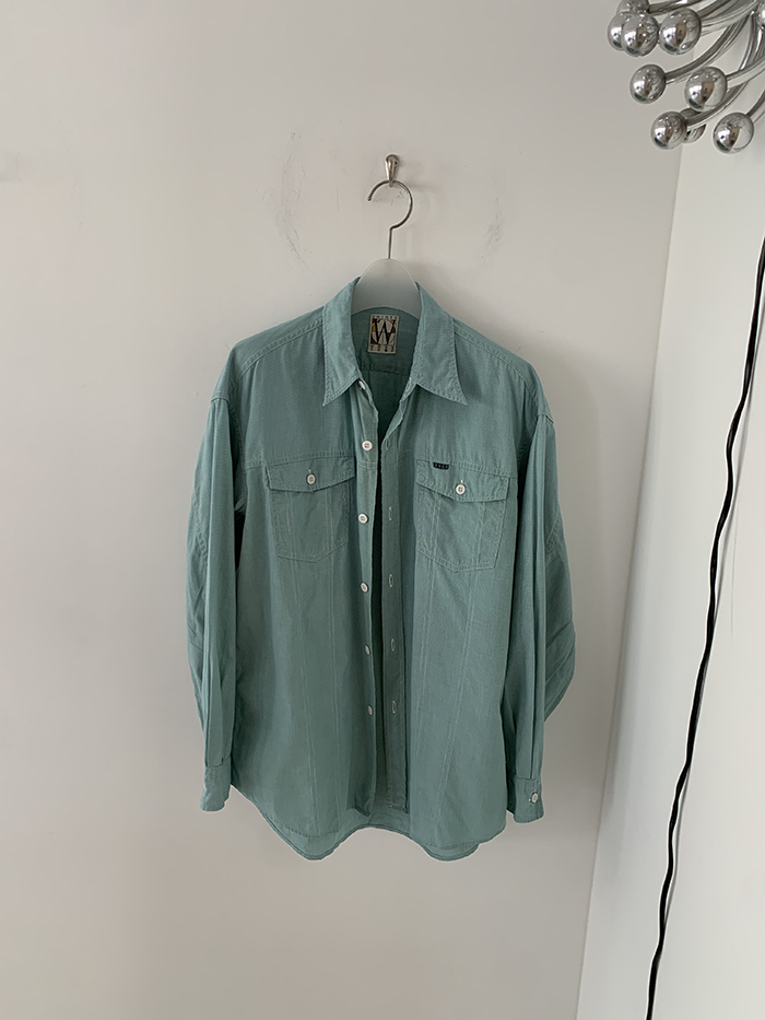 80's "WORK SHOP by Yohji Yamamoto" cotton pocket Shirt
