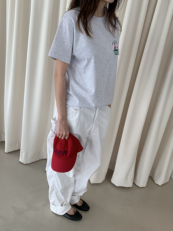 (new product) "Melbourne Flower Garden Show" T-shirt (Ash Gray)