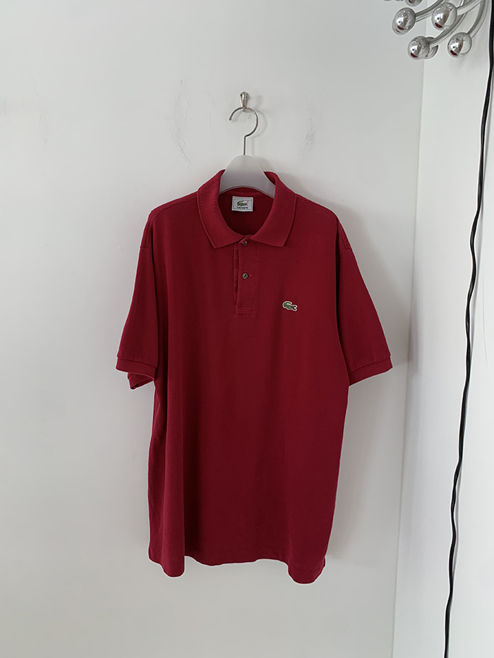 80's "Lacoste USA" Cotton Pique Shirt (rare piece) 복제