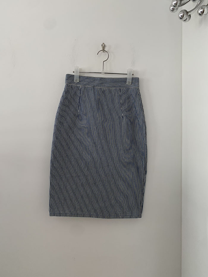 2016s "miumiu" Denim Stripe Skirt