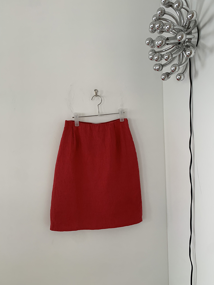 00's "Prada" cotton x linen Skirt 복제