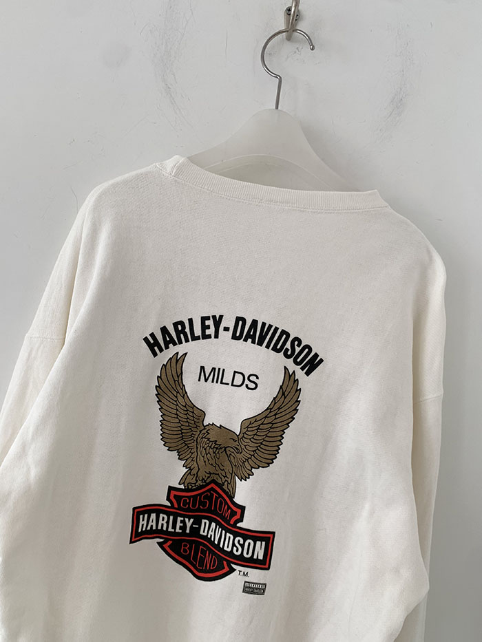 80's "Harley Davidson" embroidery patch Sweatshirt (Rare Design) 복제