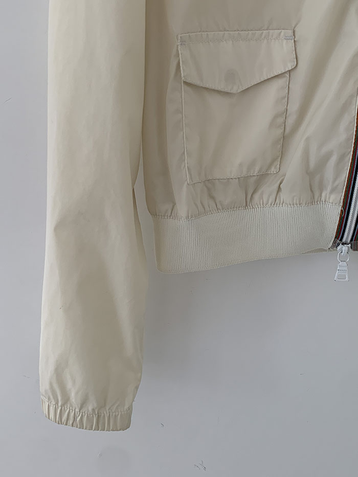 90's "PRADA" nylon zip up collar Jacket 복제