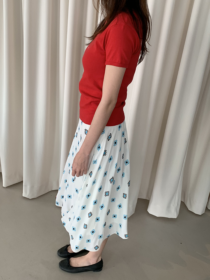 00's "Prada" pleated Skirt