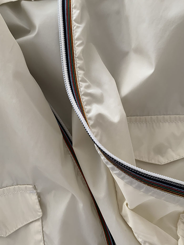 90's "PRADA" nylon zip up collar Jacket 복제