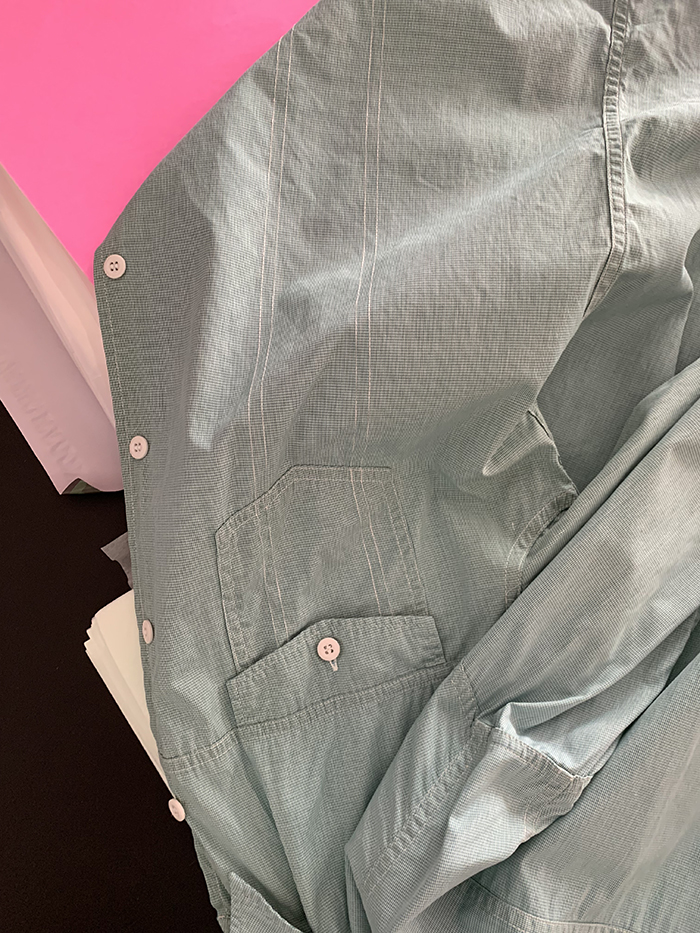 80's "WORK SHOP by Yohji Yamamoto" cotton pocket Shirt