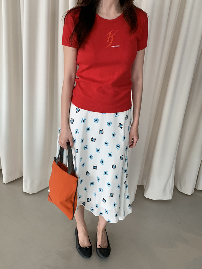 00's "Prada" pleated Skirt