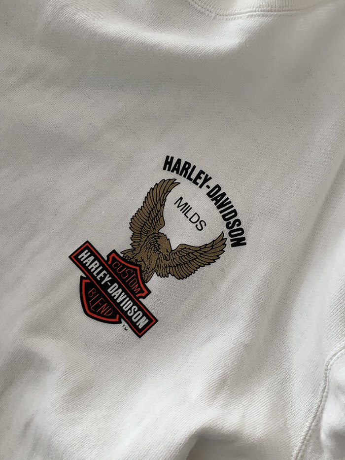 80's "Harley Davidson" embroidery patch Sweatshirt (Rare Design) 복제