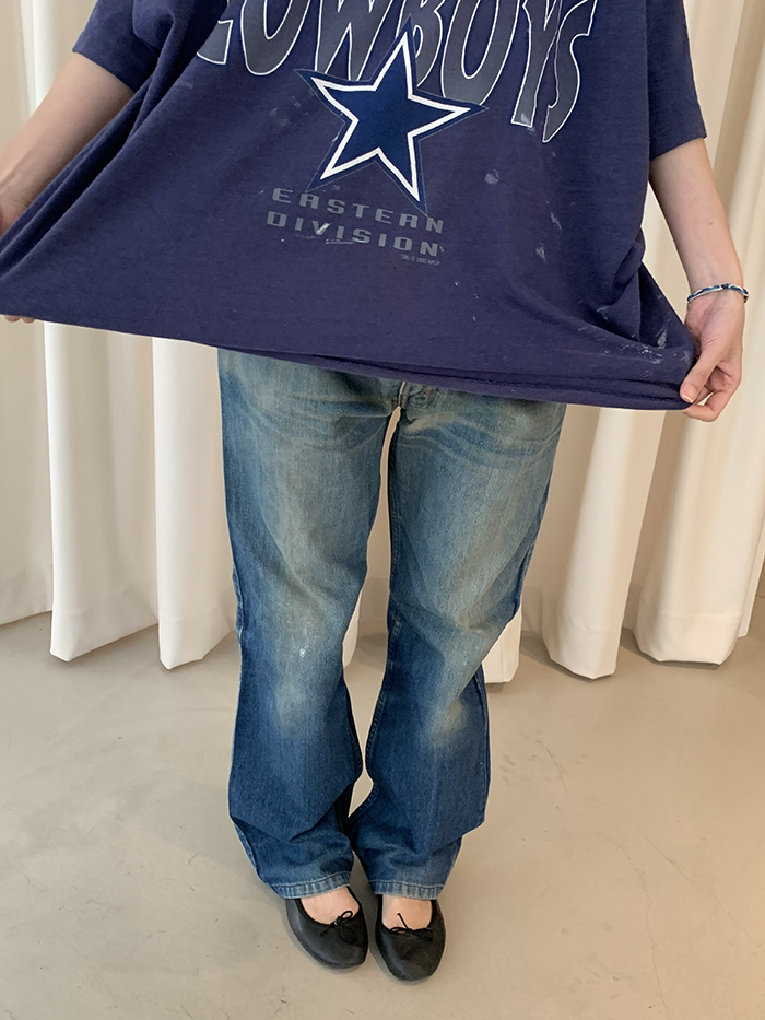 90's "Dallas Cowboys" USA 50/50 T-shirt