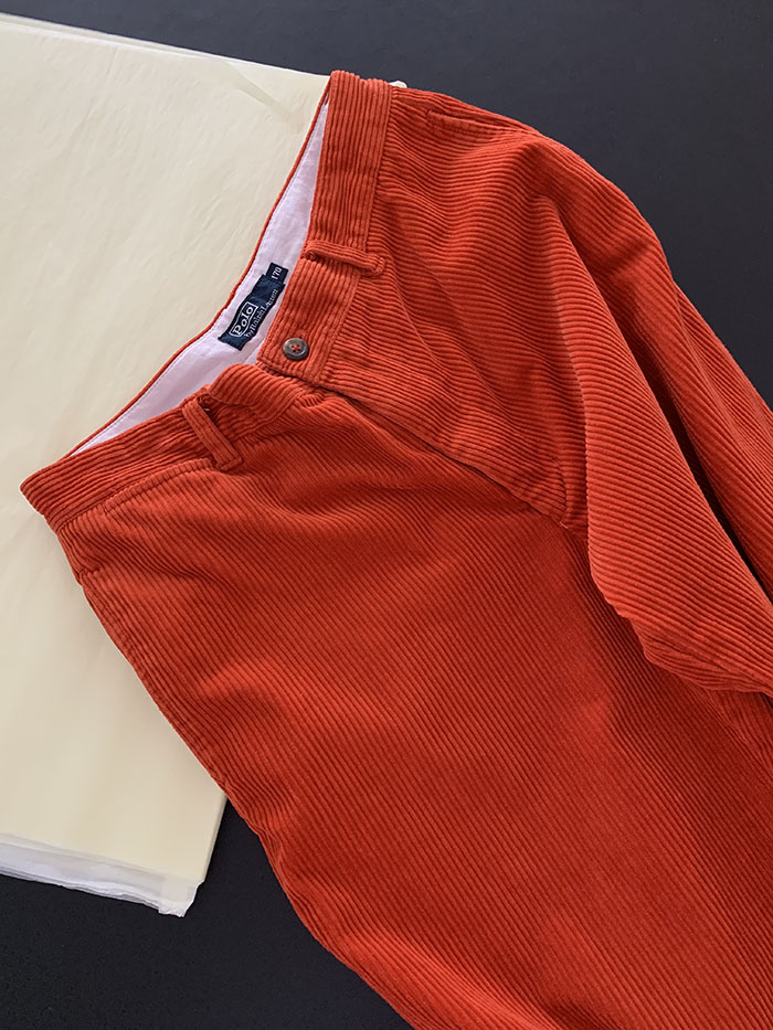 90's "Polo Ralph Lauren" corduroy pintuck Pants 복제