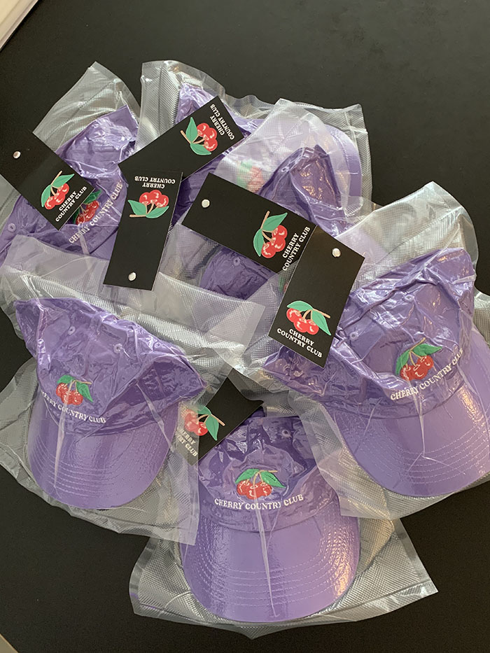 (new product) "Cherry Country Club" Cap (Lavender)