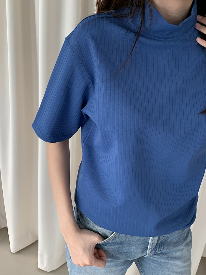 00's "PRADA" short half neck Knit Top