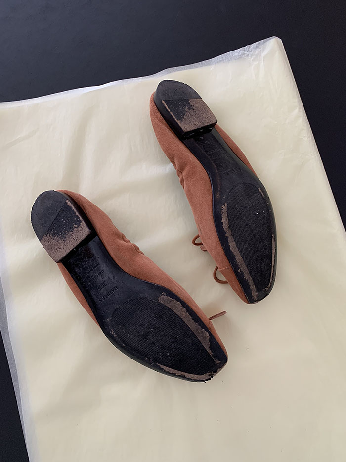 00s "Hermes" Logo Leather Shoes 복제