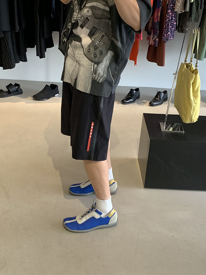 90s-00s "Prada" Archive Sport Leather Shoes (Rare color)