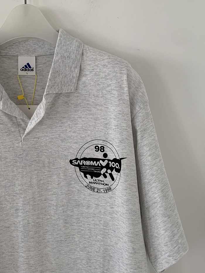 (Deadstock) 90's "ADIDAS 98" Cotton Pique Shirt