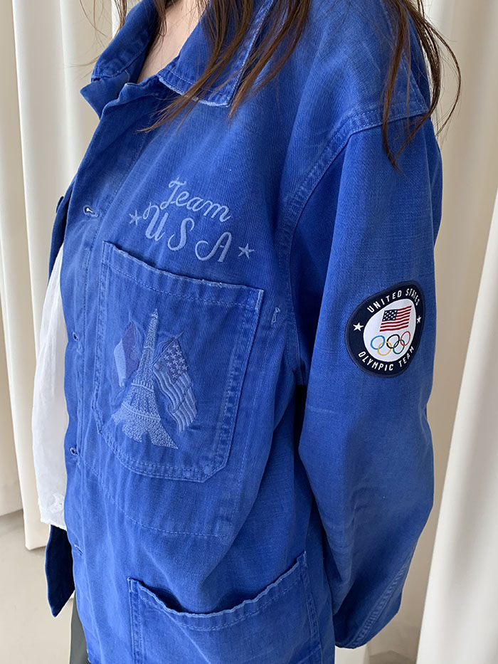 00's "Polo Ralph Lauren" cotton x linen Military Coat 복제